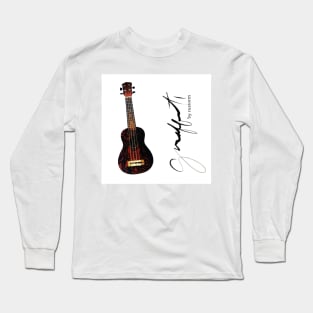 brown ukulele ugly shirt Long Sleeve T-Shirt